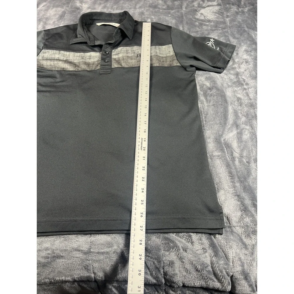 Travis Matthew Polo‎ Golf Shirt Mens Size L Black Polyester Blend